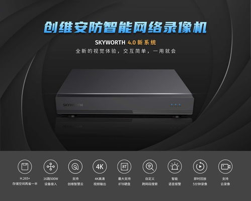 全新4.0新系统创维安防4K智能网络录像机震撼上市，开启智能安防新纪元